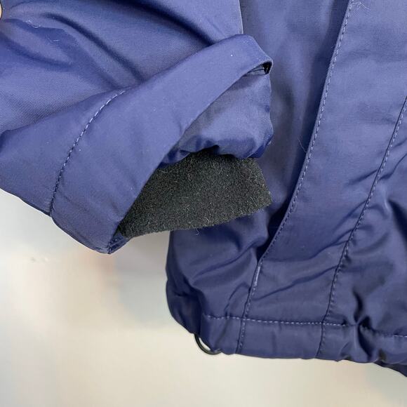 LL Bean Winter Warmer Plush Lined Hooded Winter Snow Jacket Coat Navy Womens M - Picture 6 of 17